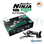 Unger NINJA Complete kit 6in1 - Özel Kutusunda Camcı Seti -35 Cm