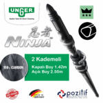 Unger NINJA CARBON TELESCOPIC POLE - 2.50 m Teleskobik Sırık 2 Kademeli