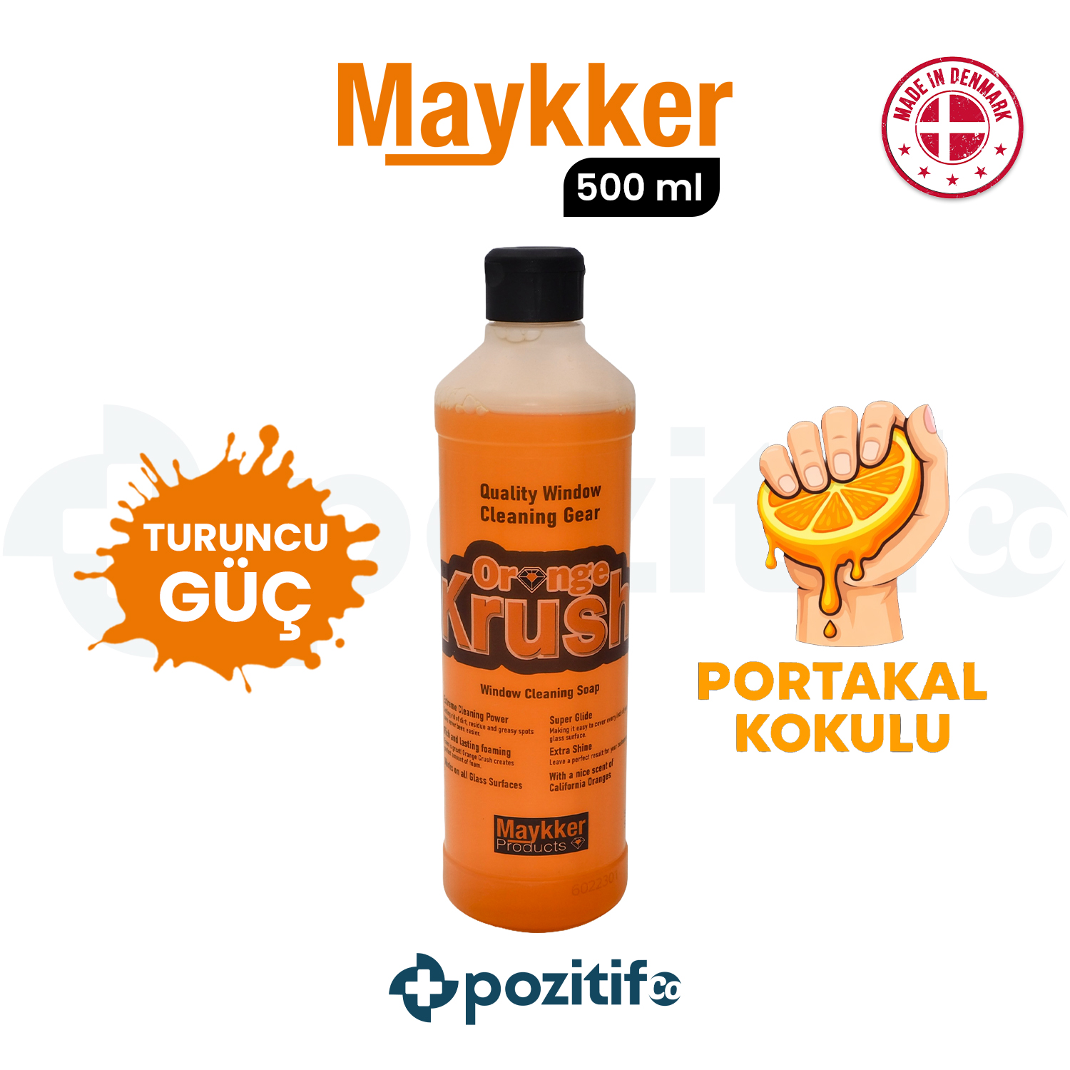 maykker_MP-OC_500ml Maykker - OrangeKrush - Cam Temizlik Sıvısı 500ml - Görsel 1