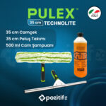 Pulex Technolite Profesyonel Ev ve İş yeri Cam Temizleme Seti - 35cm (3'lü Özel Set) - Görsel 2