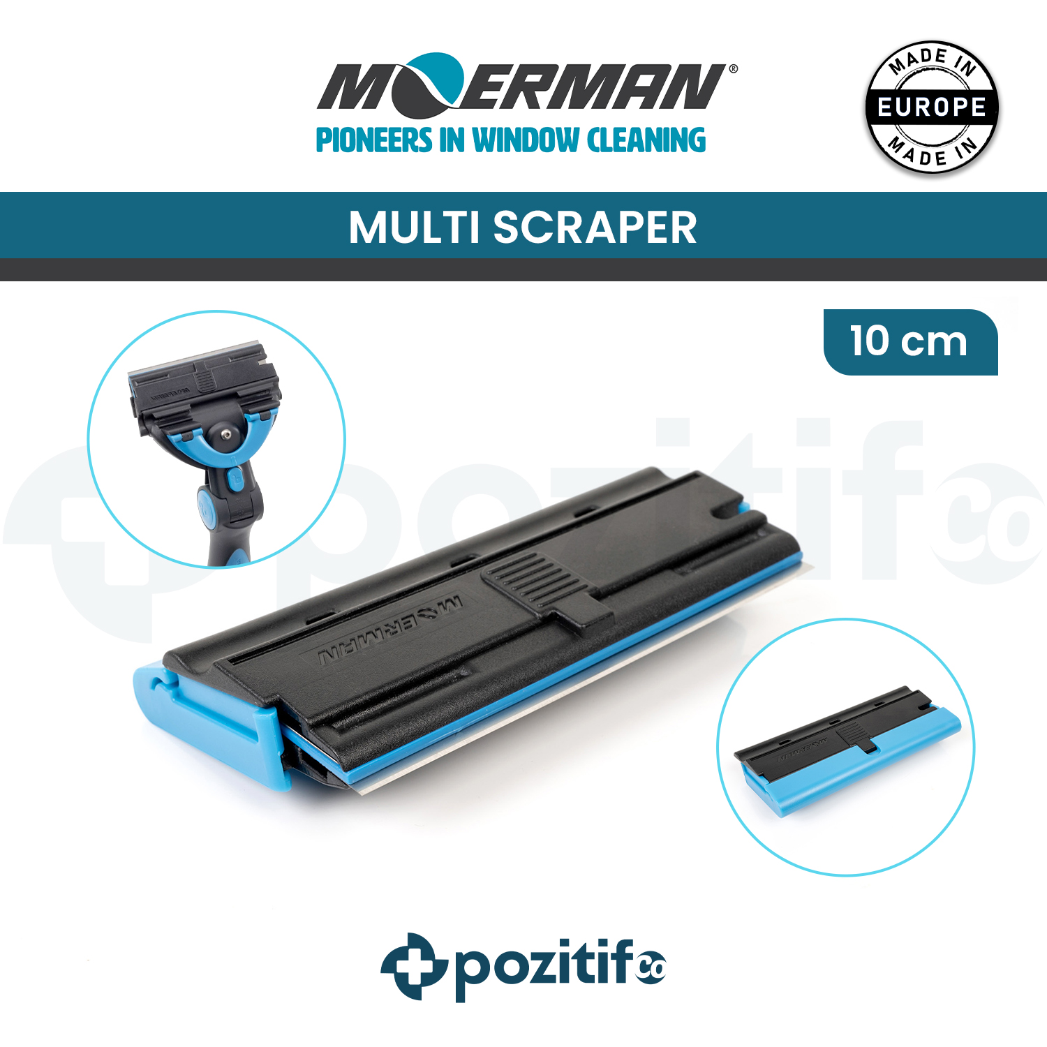 moerman_multiscraper.jpg Moerman Multi Scraper 10 cm Cam Kazıma Aleti - Görsel 1