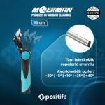 Moerman Camçek EXCELERATOR 2.0 - Paslanmaz Çelik Kanal - 35cm (Oynar Başlı) - Görsel 3